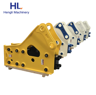 HL85 Hidrolik rock breaker excavator dibungkam hidrolik jack hammer pahat tumpukan pemutus hidrolik melalui baut