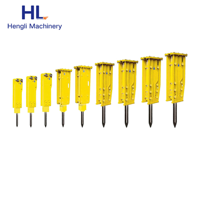 HL190 49 Ton Excavator Hydraulic Breaker Rod Hydraulic Hammer Pile Besar